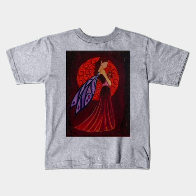 Aries Fairy of the Zodiac Kids T-Shirt by yousufi